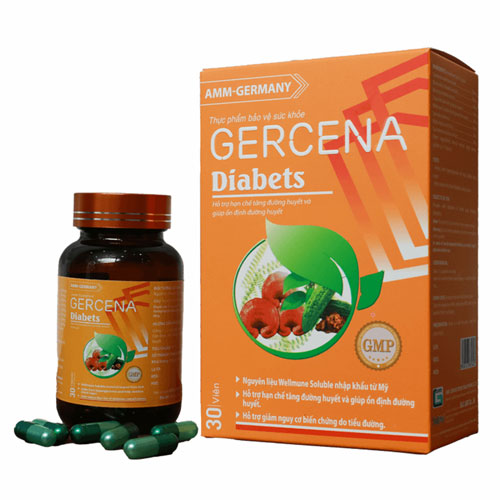 Gercena Diabetes - Hỗ trợ điều trị tiểu đường nhanh chóng