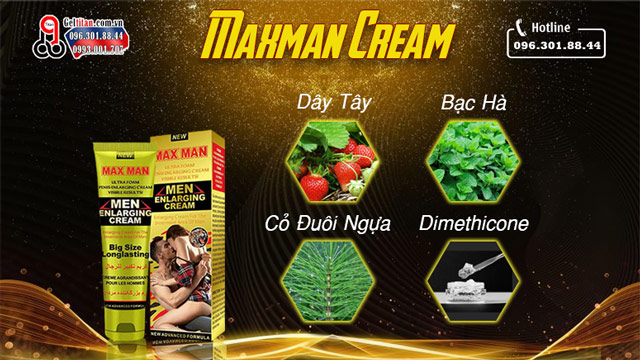Thành phần Maxman Cream