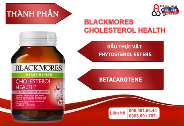 Thành phần Blackmores Cholesterol Health
