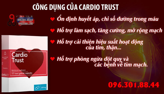 Tác dụng Cardio Trust