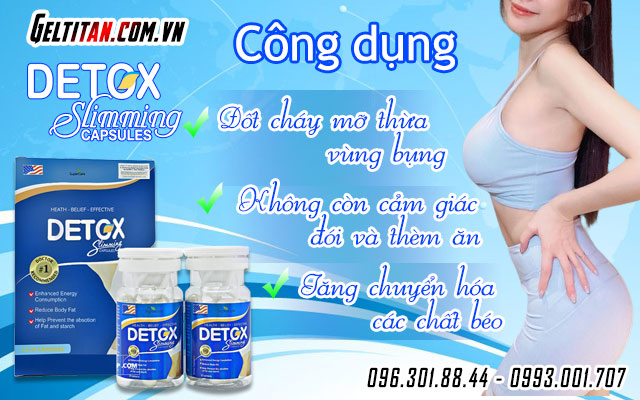 detox slimming capsules công dụng