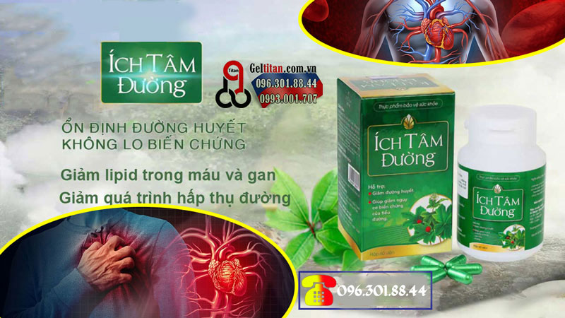 Ích Tâm Đường viên uống hỗ trợ ổn định đường huyết