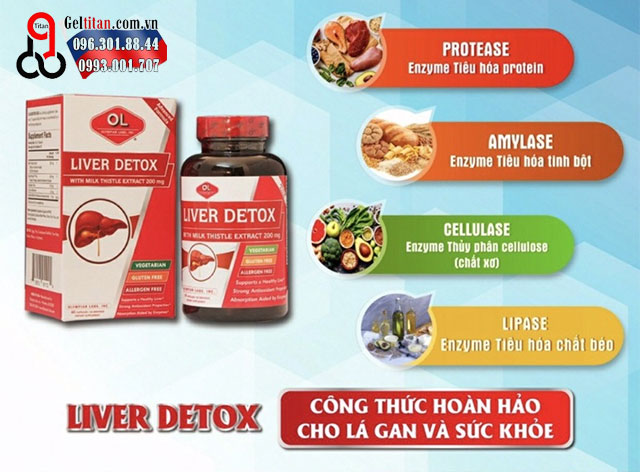 thành phần có trong sản phẩm liver detox