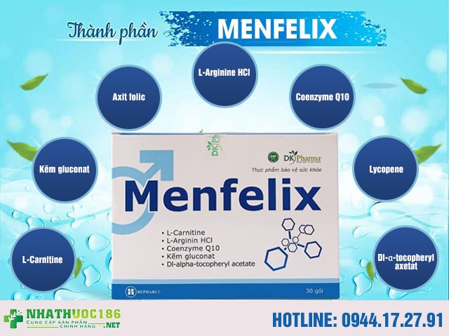 Phân tích công dụng thành phần Menfelix có gì?