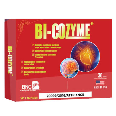 Bi-Cozyme chính hãng hỗ trợ làm giảm tình trạng xơ vữa động mạch
