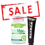 Combo giảm giá 30% khi mua 1 hộp viên uống winmax plus và gel bôi maxman usa