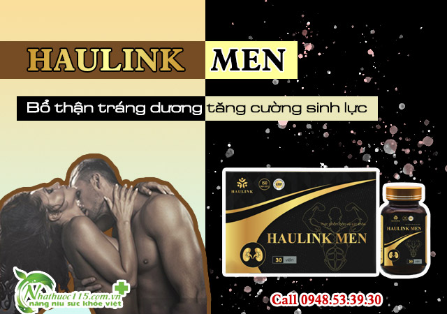 Haulink Men chính hãng công dụng có tốt không giá bao nhiêu mua ở đâu