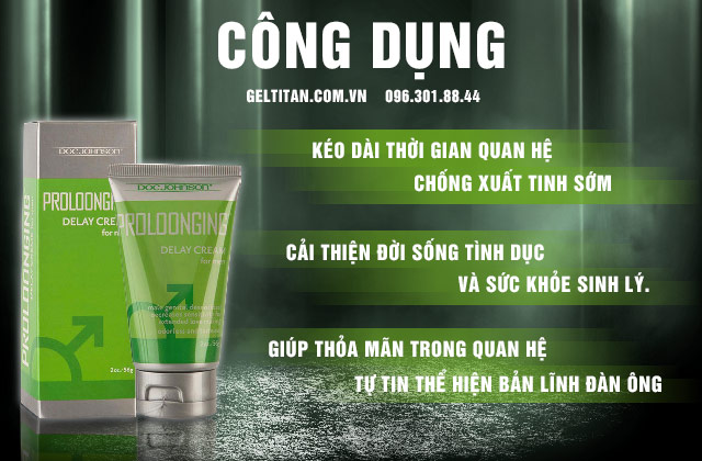 Công dụng của Proloonging Delay Cream