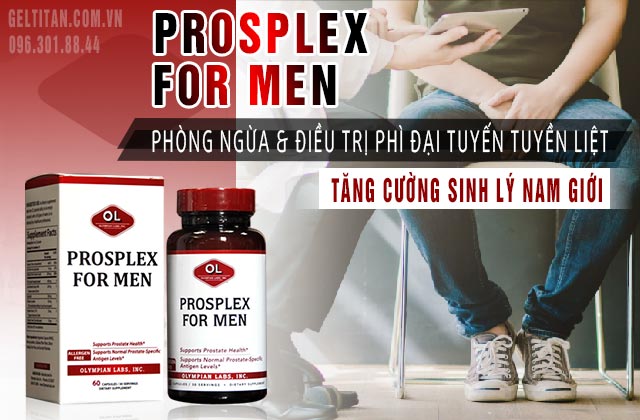 Prosplex For Men hỗ trợ cải thiện và điều trị viêm, đại phì tuyến tiền liệt