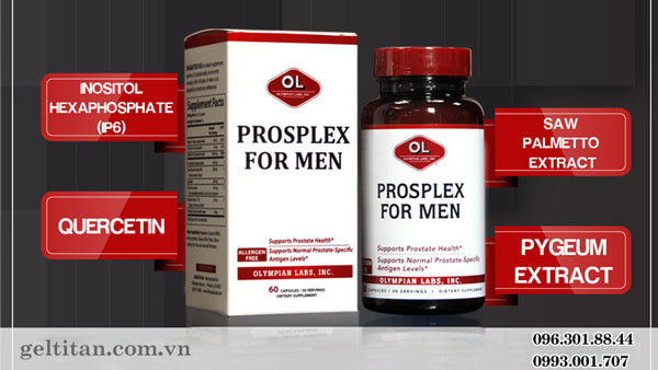 Thành phần của Prosplex For Men